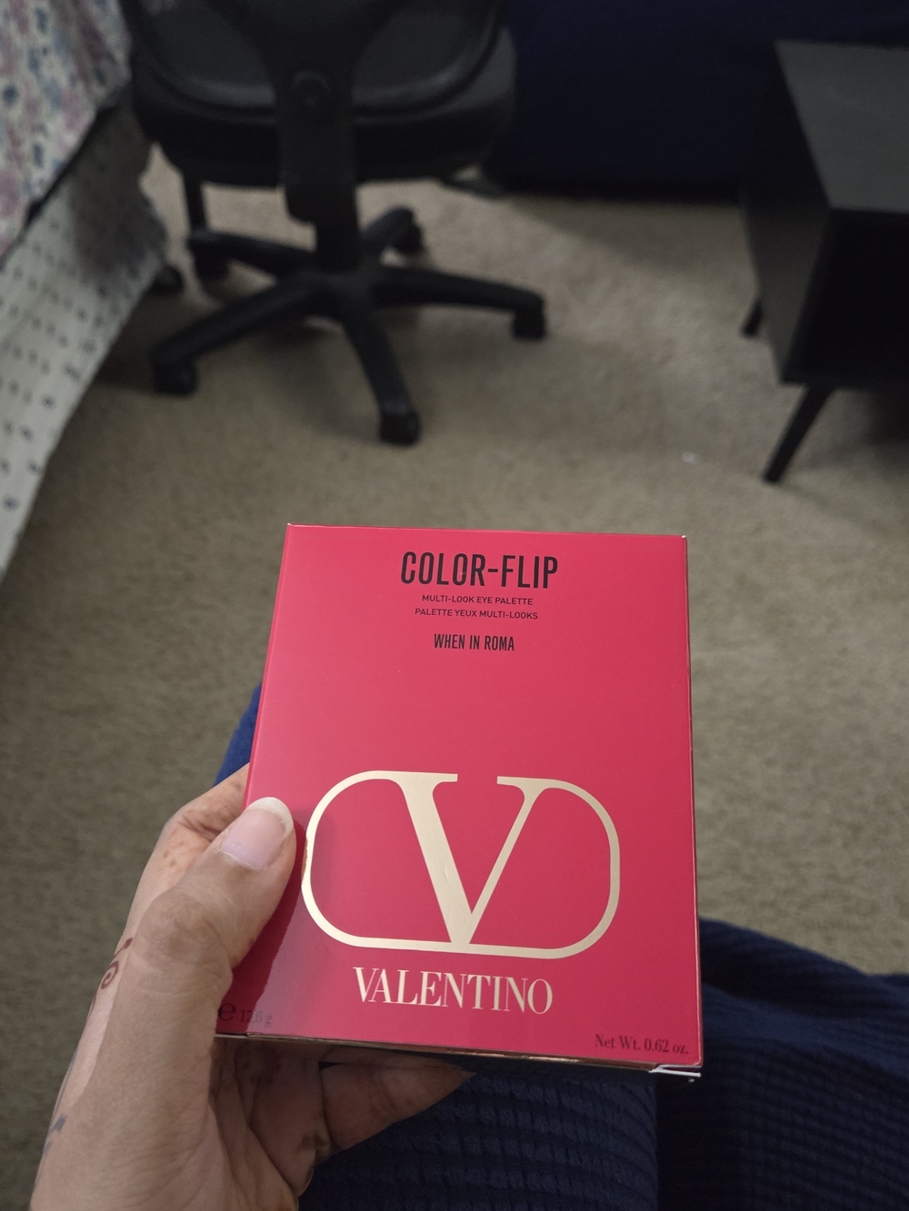 Valentino Color-Flip Eyeshadow Palette - Pink/Gold